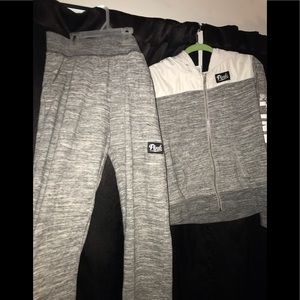 Victoria secret pink sweatsuit outfit